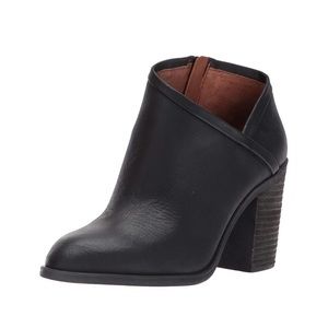 Lucky Brand Salza Leather Almond Toe Ankle Boots 8